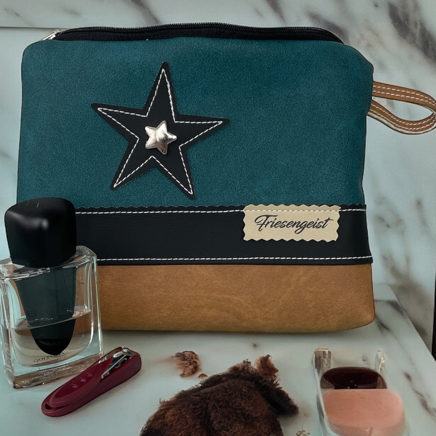 JNIAP Kosmetiktasche North Dakota Design – Strandgeschenk & Souvenir, Wasserdicht