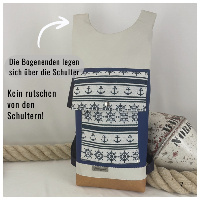 Damen- und Herrenrucksack Helgoland