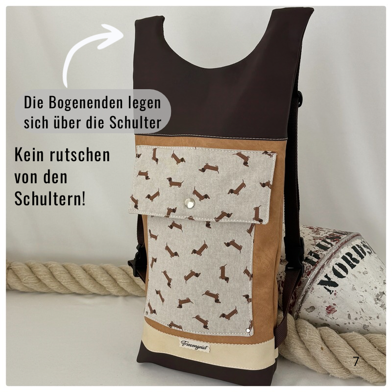 Damen- und Herrenrucksack Pelle