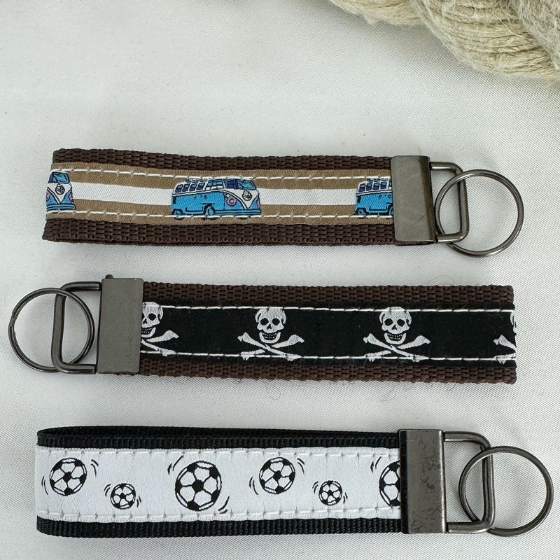 3er Set Schlüsselanhänger Elche, Fussbälle, Skuls