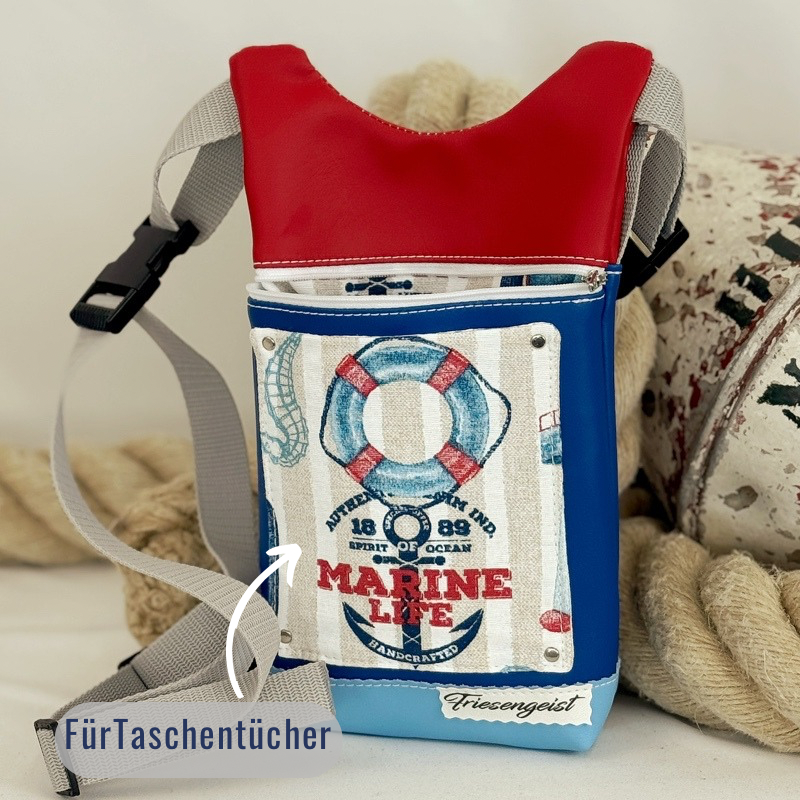 Gürteltasche, Südfall