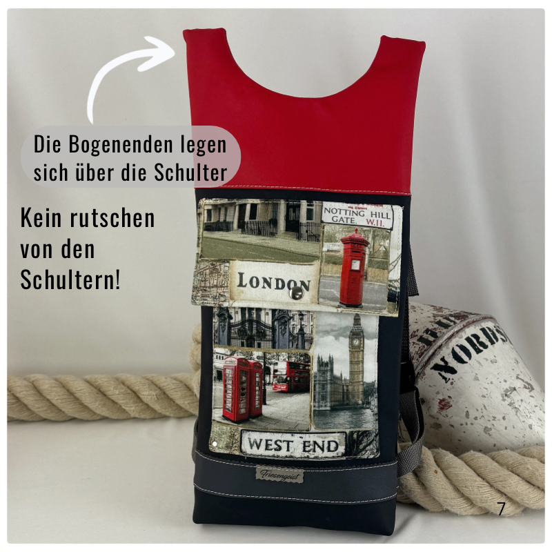 Damen- und Herrenrucksack London