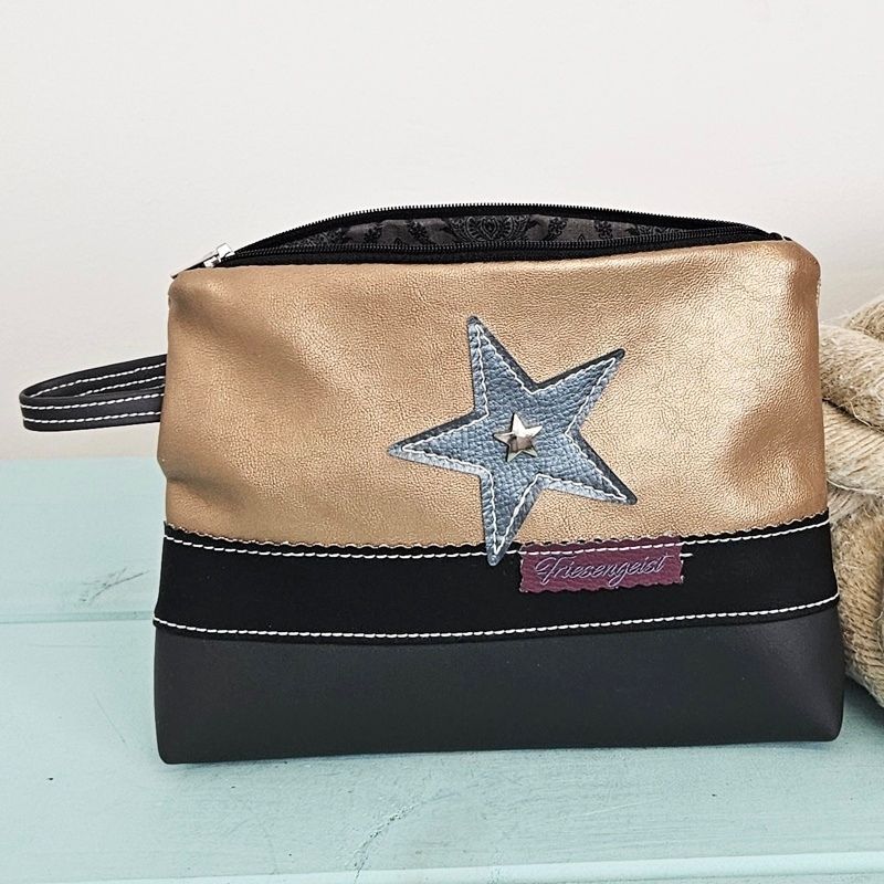 Kosmetiktasche, Multimediatasche, Gold