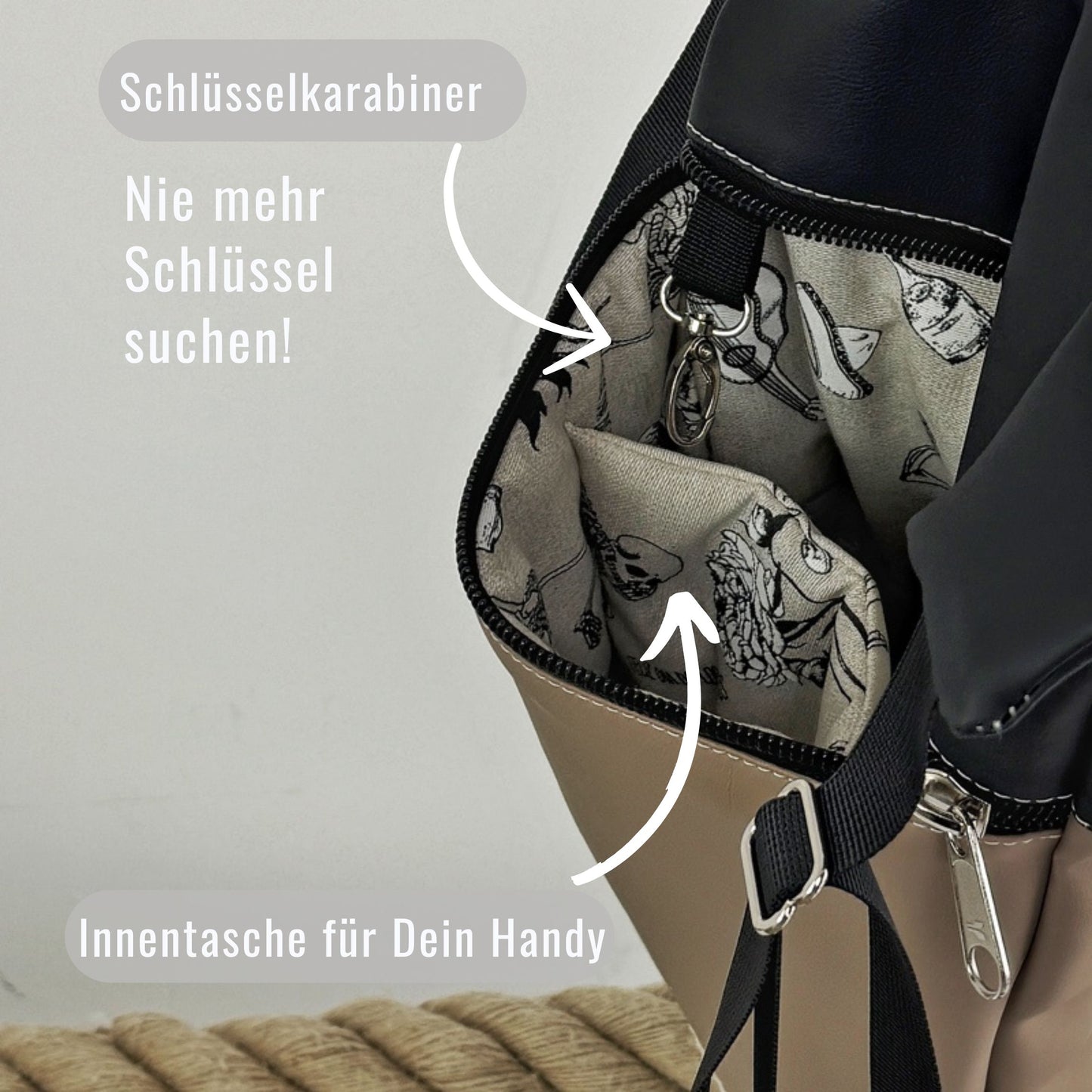 Damen -und Herrenrucksack Solvey