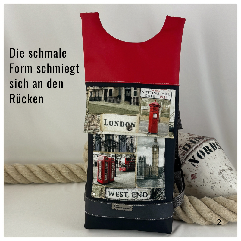 Damen- und Herrenrucksack London