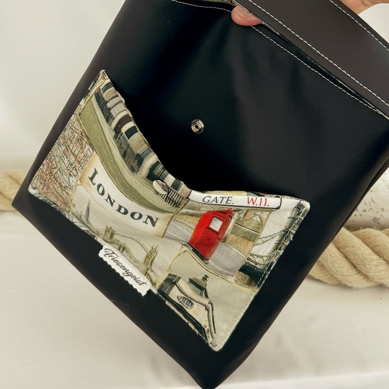 Einkaufsshopper mit einem breiten Schulterträger