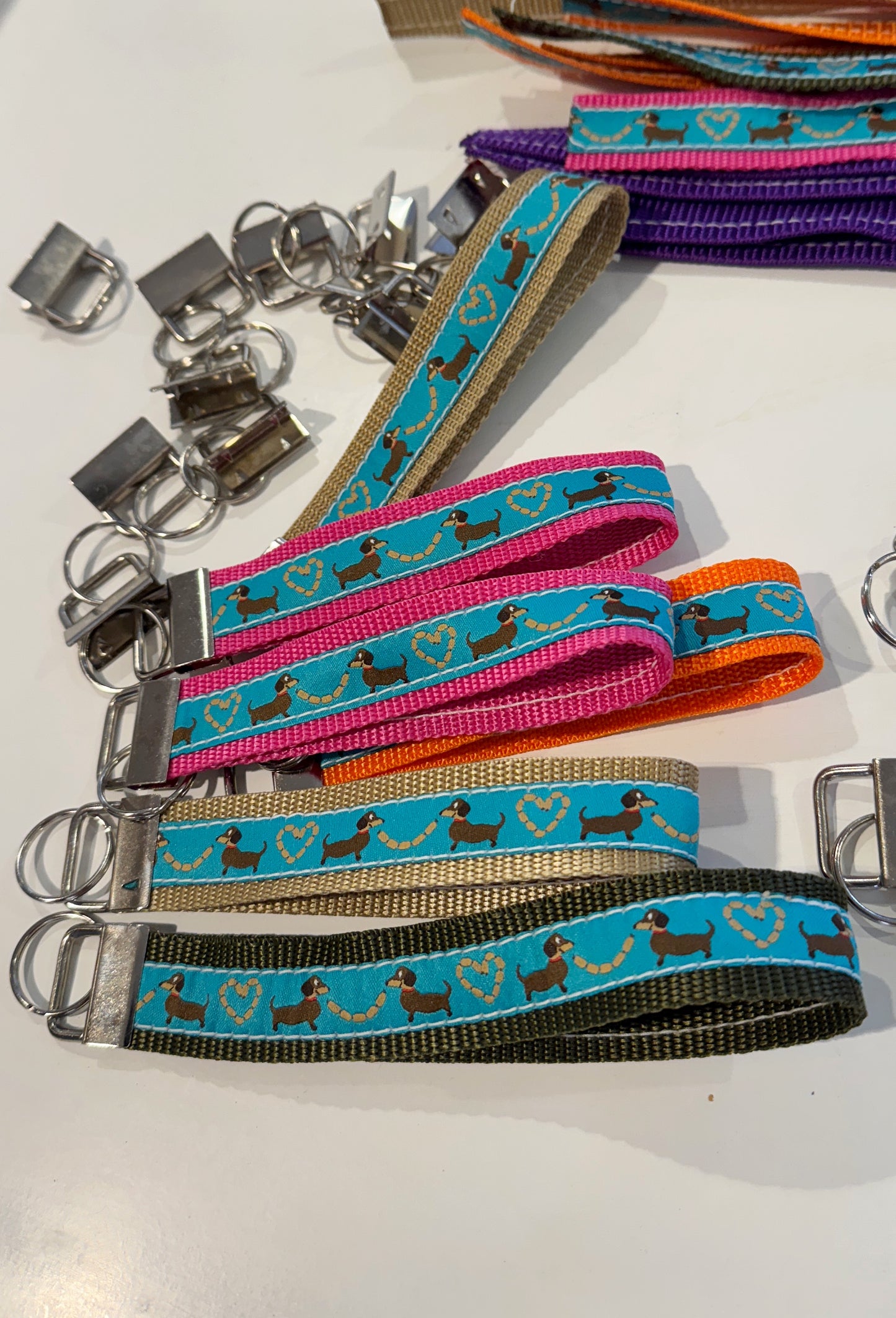 4er Set Schlüsselanhänger Dackel