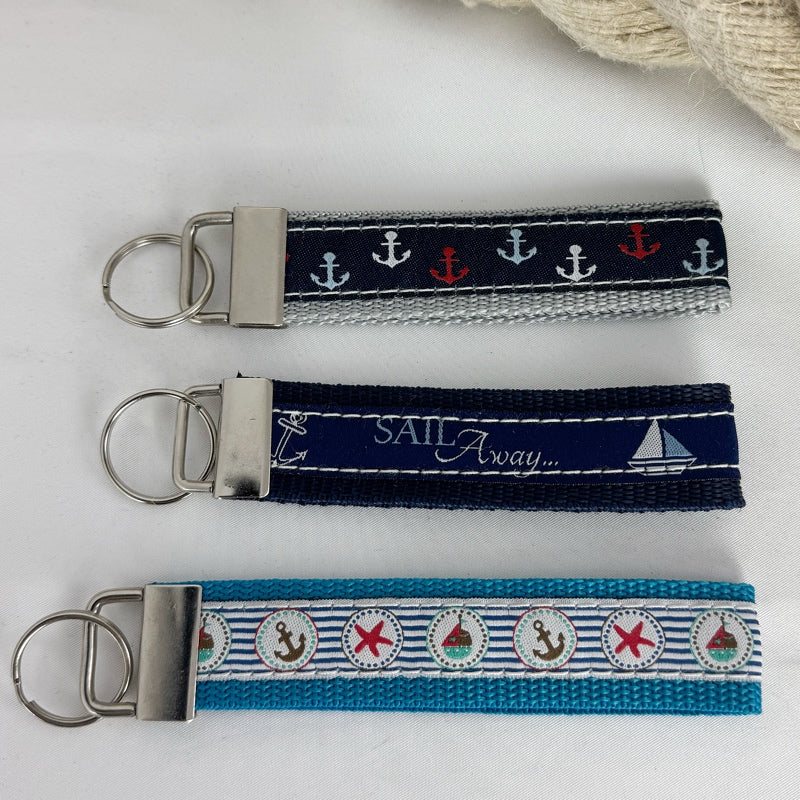 3er Set Maritime Schlüsselanhänger