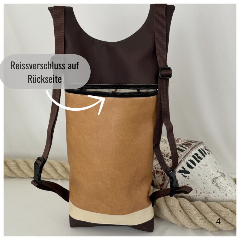 Damen- und Herrenrucksack Pelle