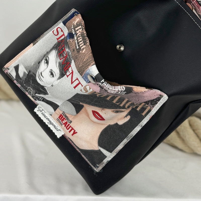 Einkaufsshopper mit einem breiten Schulterträger