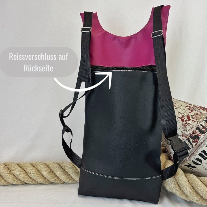 Damen- und Herrenrucksack Karo