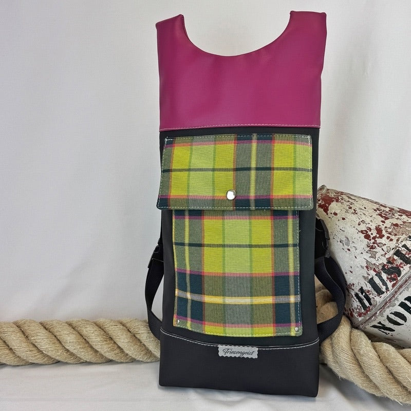 Damen- und Herrenrucksack Karo