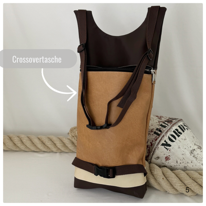 Damen- und Herrenrucksack Pelle