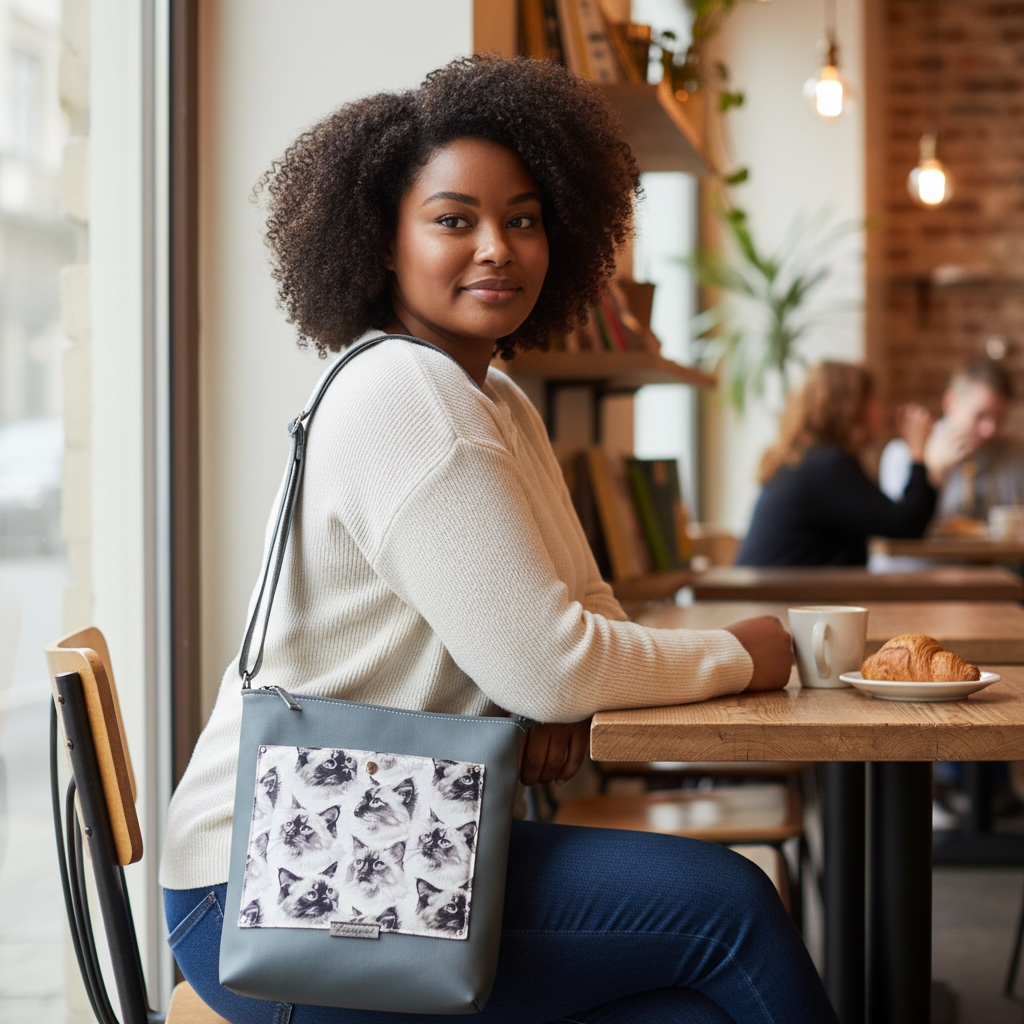 Shopper mit einem breiten Schulterträger, verlängerbar, Jana