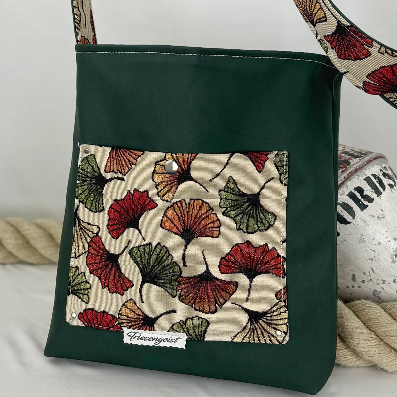 Einkaufsshopper mit einem breiten Schulterträger