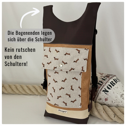 Damen- und Herrenrucksack Pelle