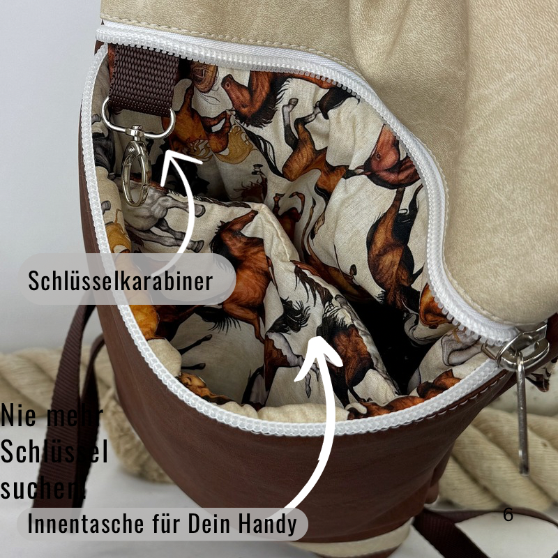 Damen- und Herrenrucksack Rucksack Inke