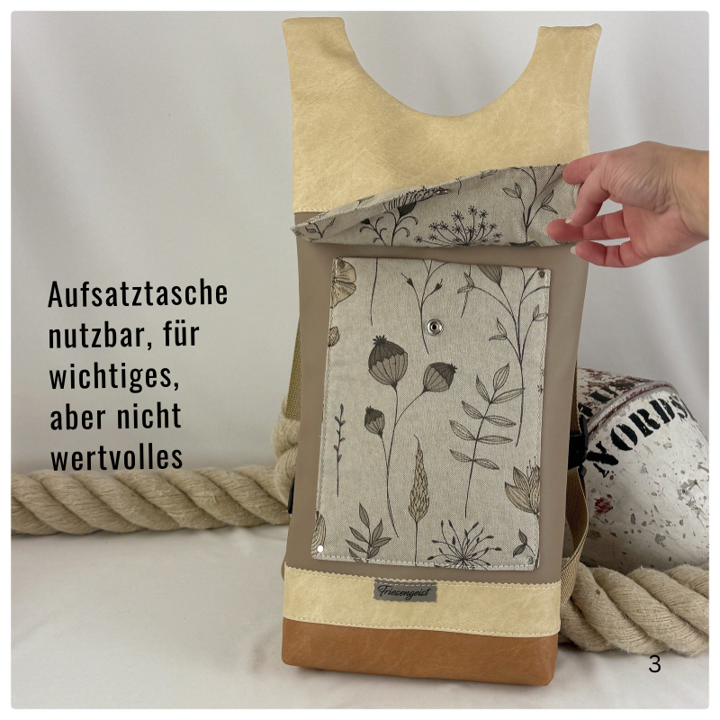 Damen- und Herrenrucksack Mascha