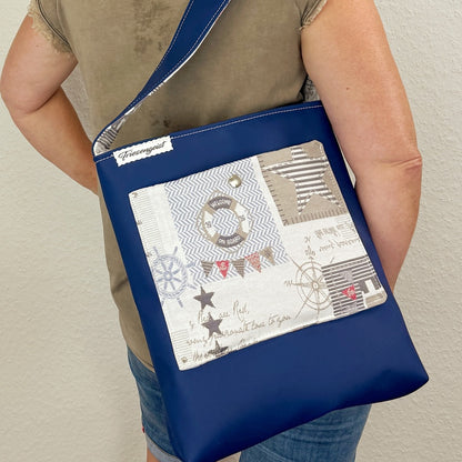 Einkaufsshopper mit einem breiten Schulterträger