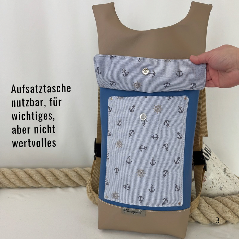 Damen- und Herrenrucksack Nordsee