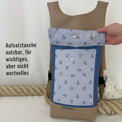 Damen- und Herrenrucksack Nordsee