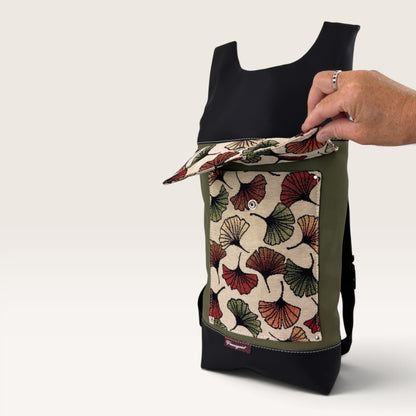 Damen- und Herrenrucksack Gingko bunt
