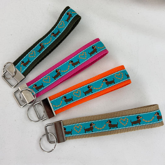 4er Set Schlüsselanhänger Dackel