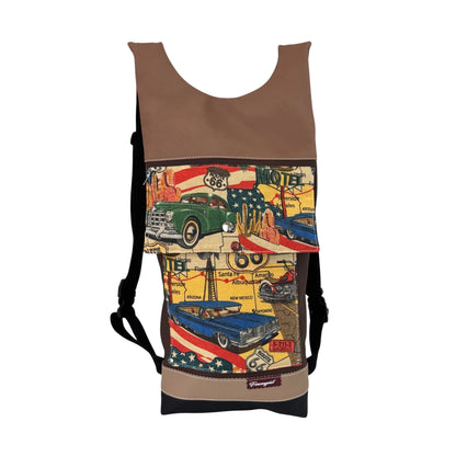 Damen- und Herrenrucksack Route 66