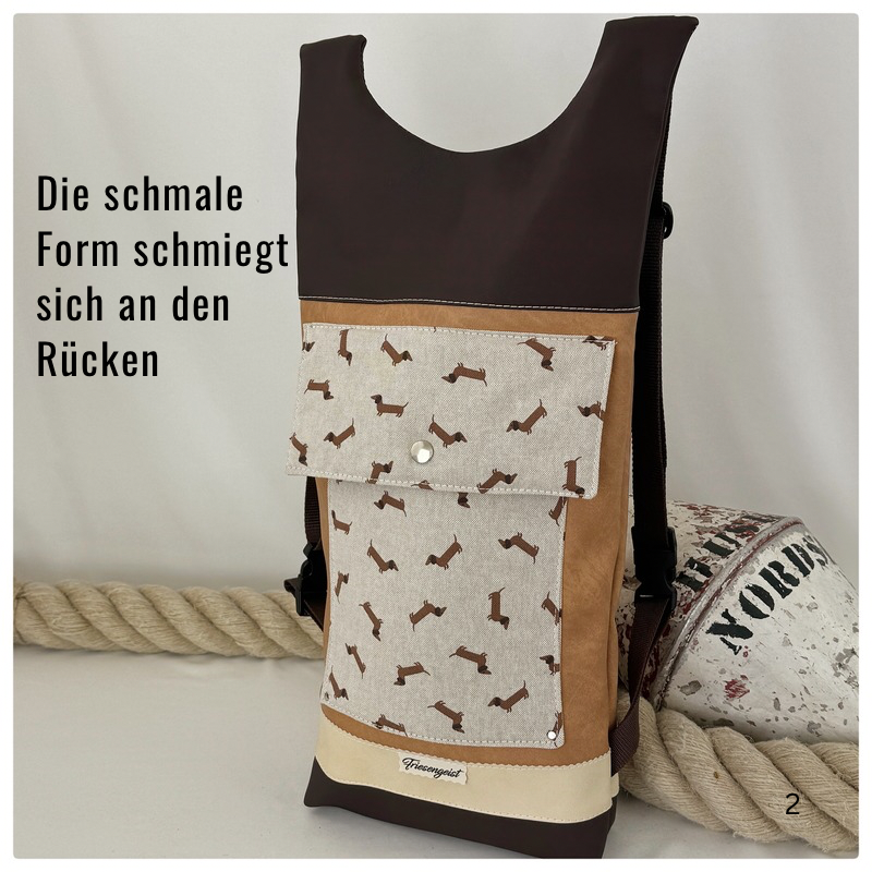 Damen- und Herrenrucksack Pelle