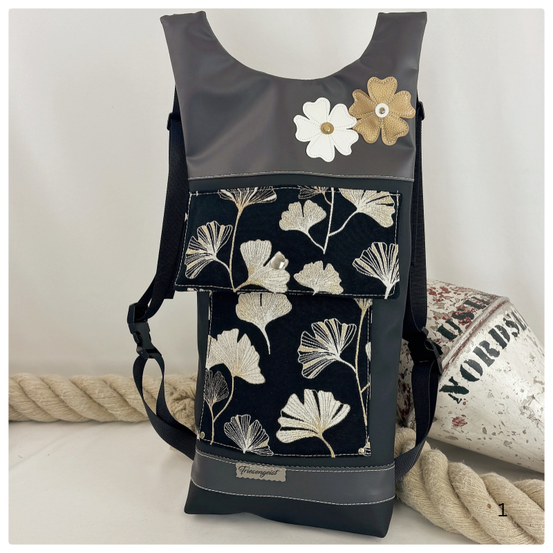 Damen- und Herrenrucksack Gingko Gold