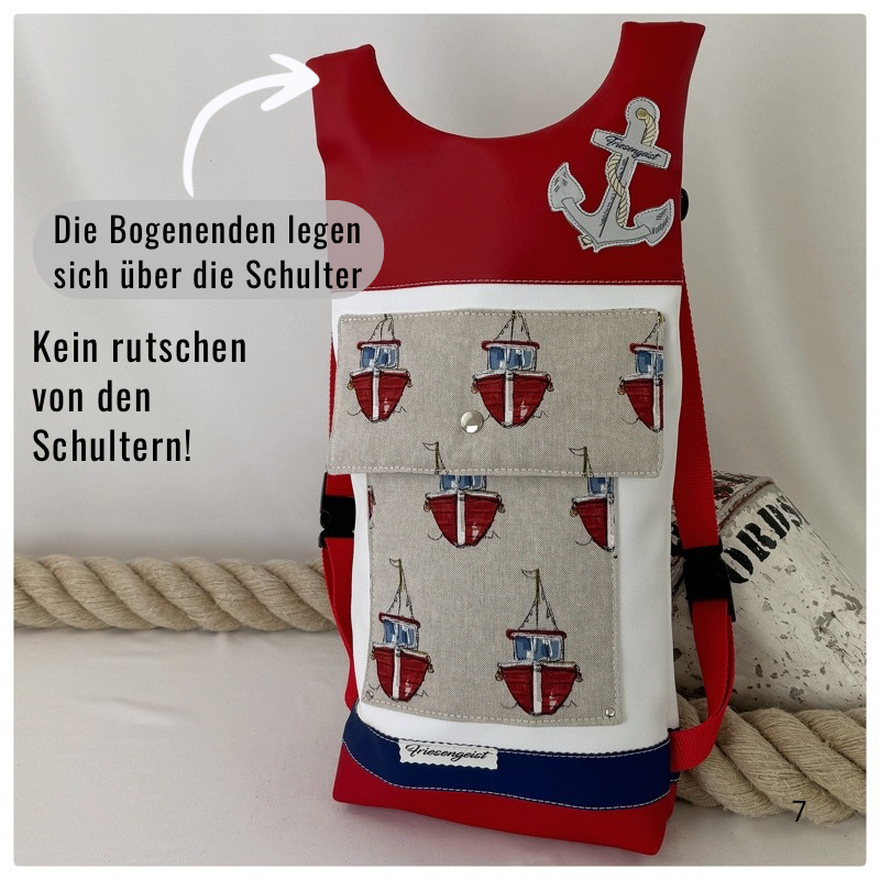 Damen- und Herrenrucksack Langeness