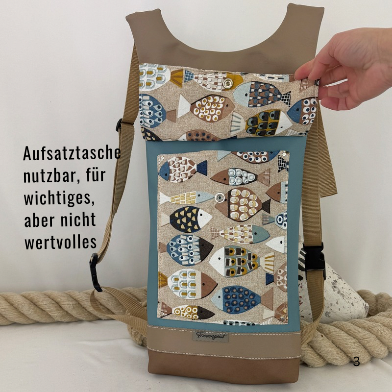 Damen- und Herrenrucksack Rucksack Nadine