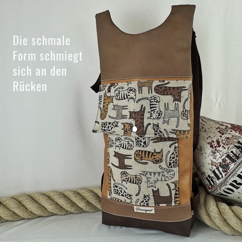 Damen -und Herrenrucksack Funny