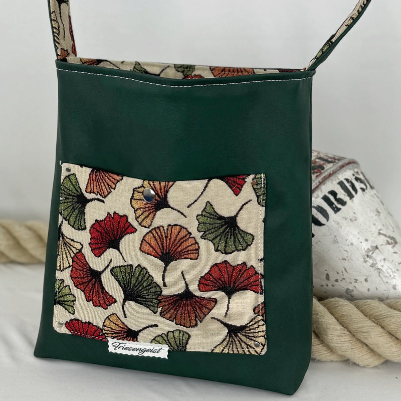 Einkaufsshopper mit einem breiten Schulterträger