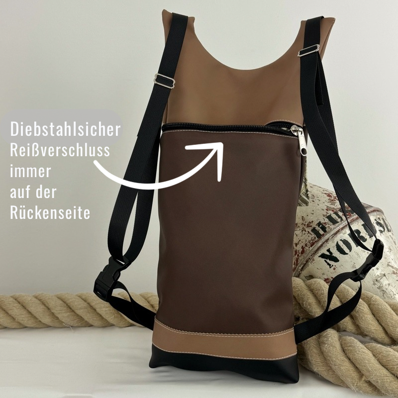 Damen- und Herrenrucksack Pamala