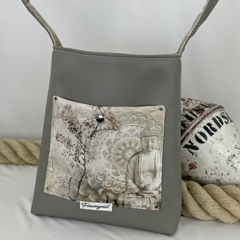 Einkaufsshopper mit einem breiten Schulterträger