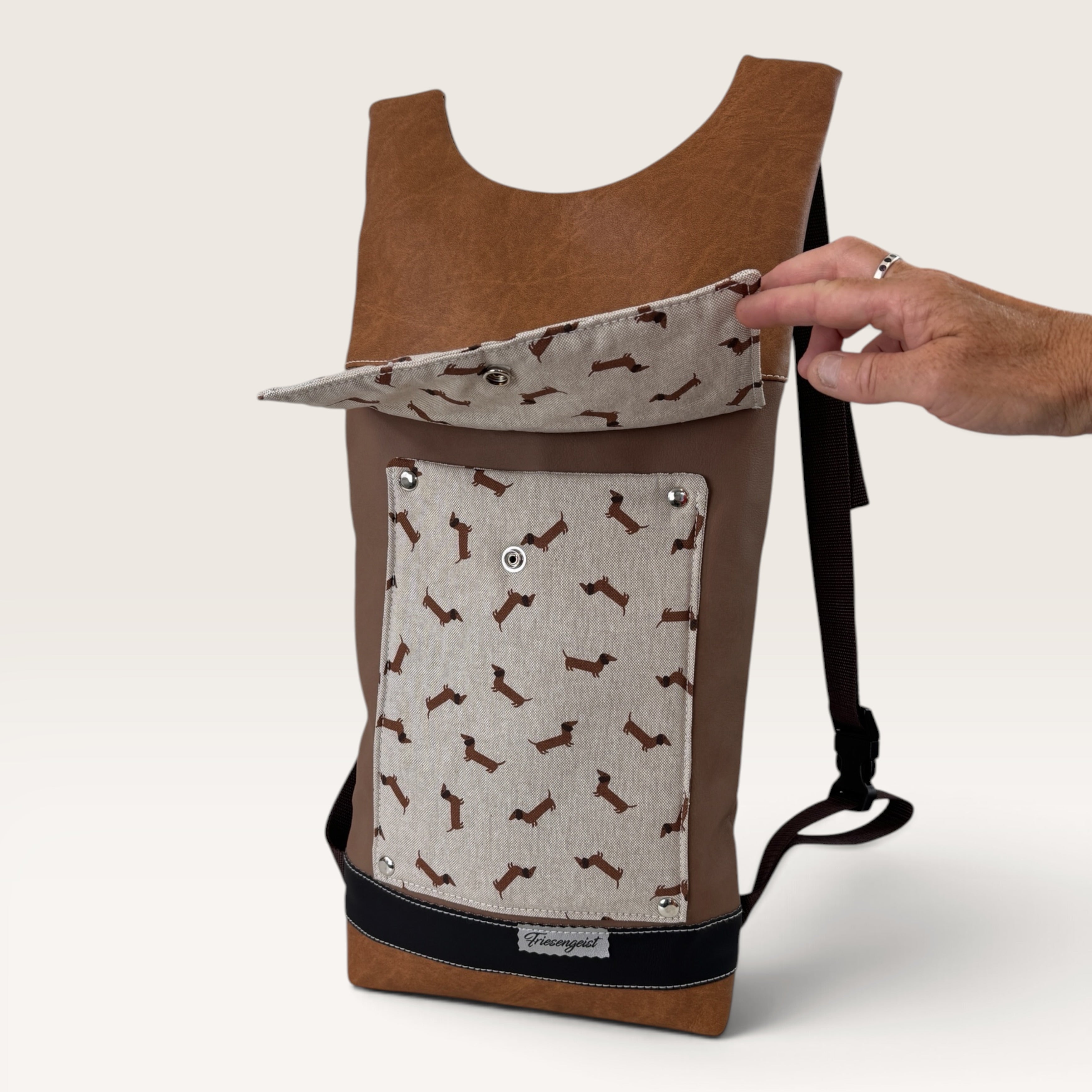 Damen- und Herrenrucksack Pelle