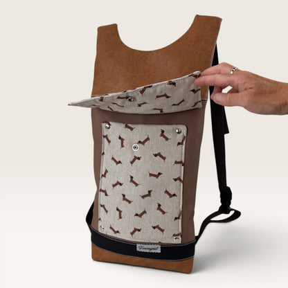 Damen- und Herrenrucksack Pelle