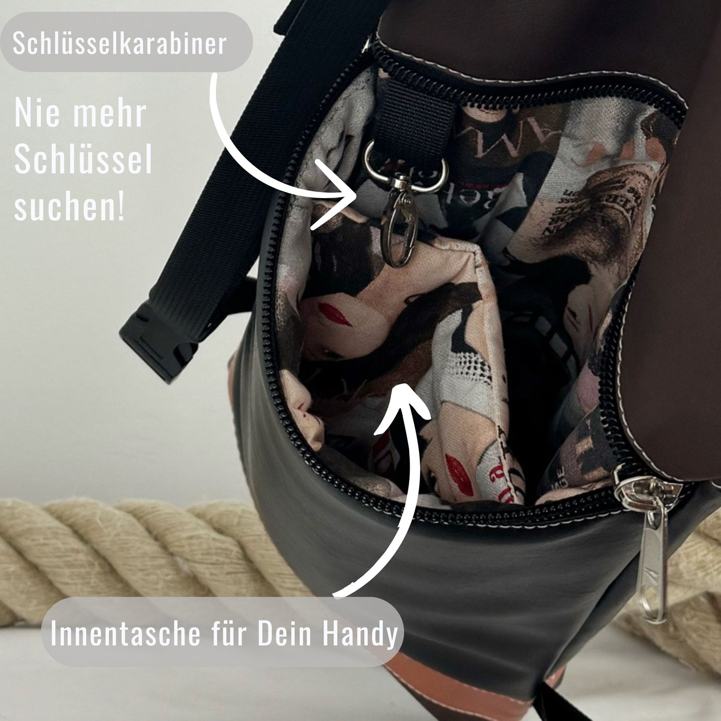 Damen -und Herrenrucksack Mona