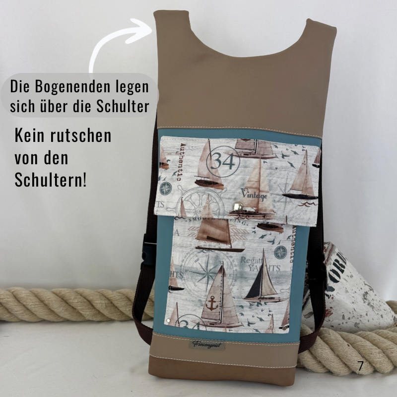 Damen- und Herrenrucksack Rucksack Amrum