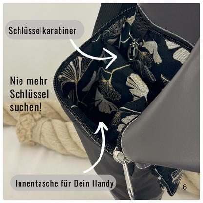 Damen- und Herrenrucksack Gingko Gold