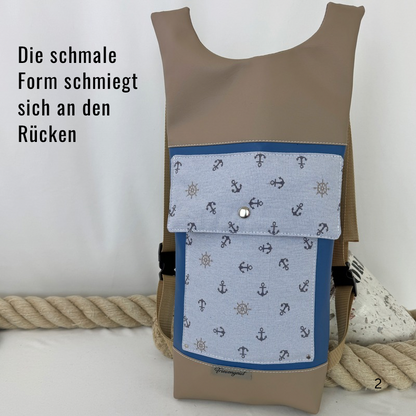 Damen- und Herrenrucksack Nordsee