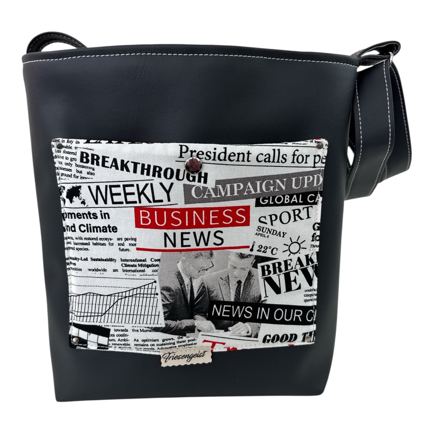 Shopper mit einem breiten Schulterträger, verlängerbar, Tom