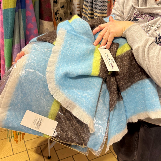 Schal gestreift Zwillingsherz