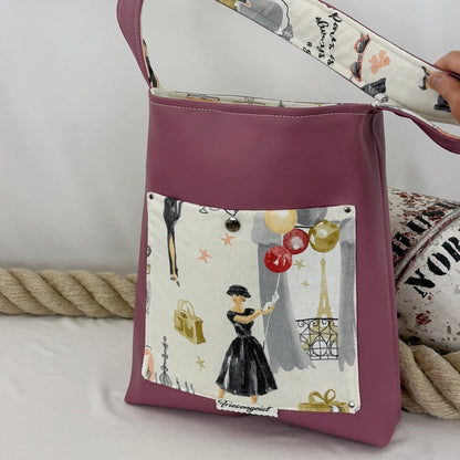 Einkaufsshopper mit einem breiten Schulterträger