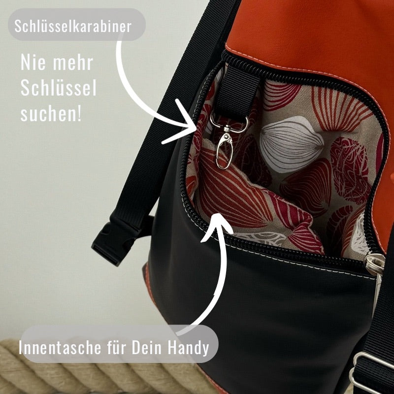 Damen- und Herrenrucksack Carina