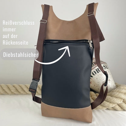 Damen und Herrenrucksack Nils