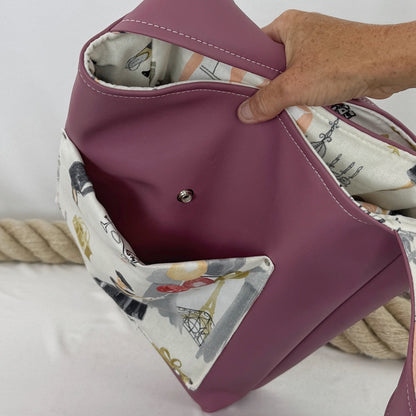 Einkaufsshopper mit einem breiten Schulterträger
