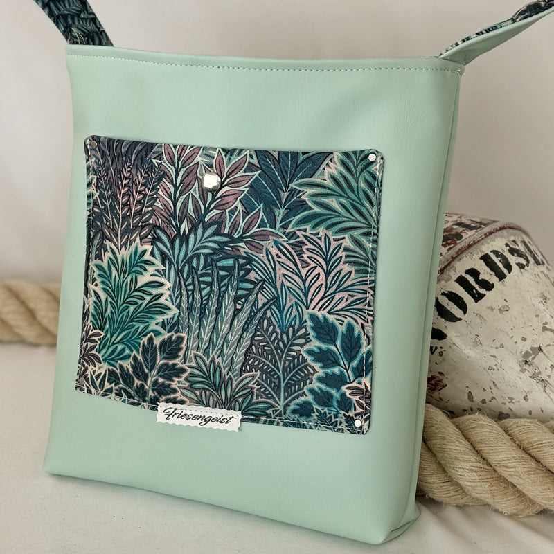 Einkaufsshopper mit einem breiten Schulterträger