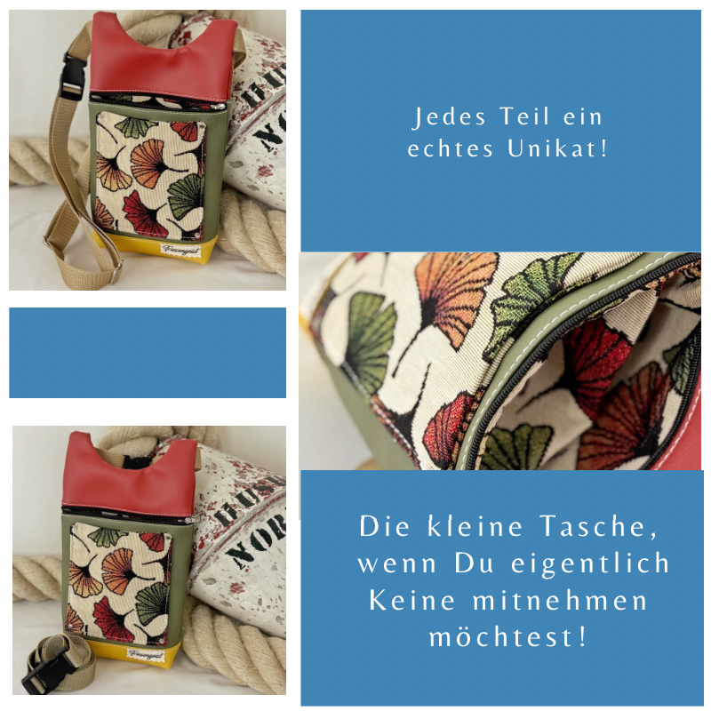 Gürteltasche, Gingko bunt